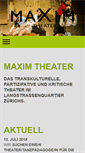 Mobile Screenshot of maximtheater.ch
